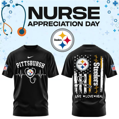 Pittsburgh Football Nurse Appreciation Tshirt