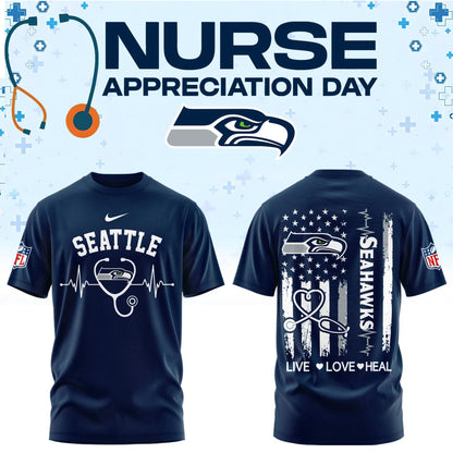 Seattle Football Nurse Appreciation Tshirt