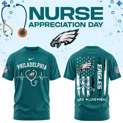 Philadelphia Football Nurse Appreciation Tshirt