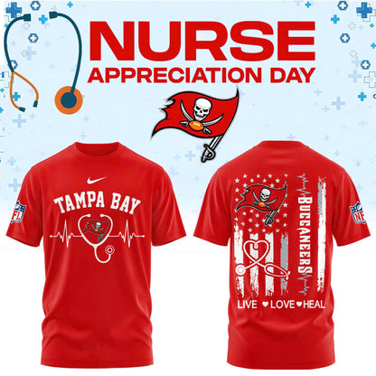 Tampa Bay Football Nurse Appreciation Tshirt