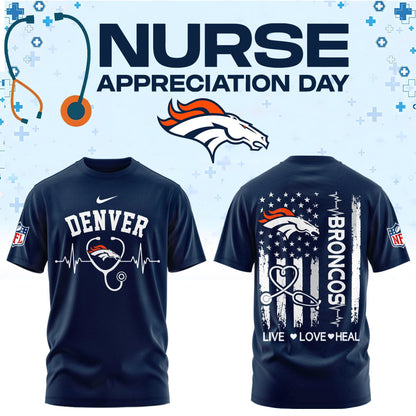 Denver Football Nurse Appreciation Tshirt