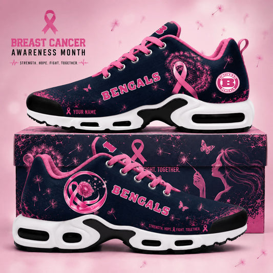 Limited Edition Cincinnati Bengals Breast Cancer Awareness x Dandelion of Hope Sneakers