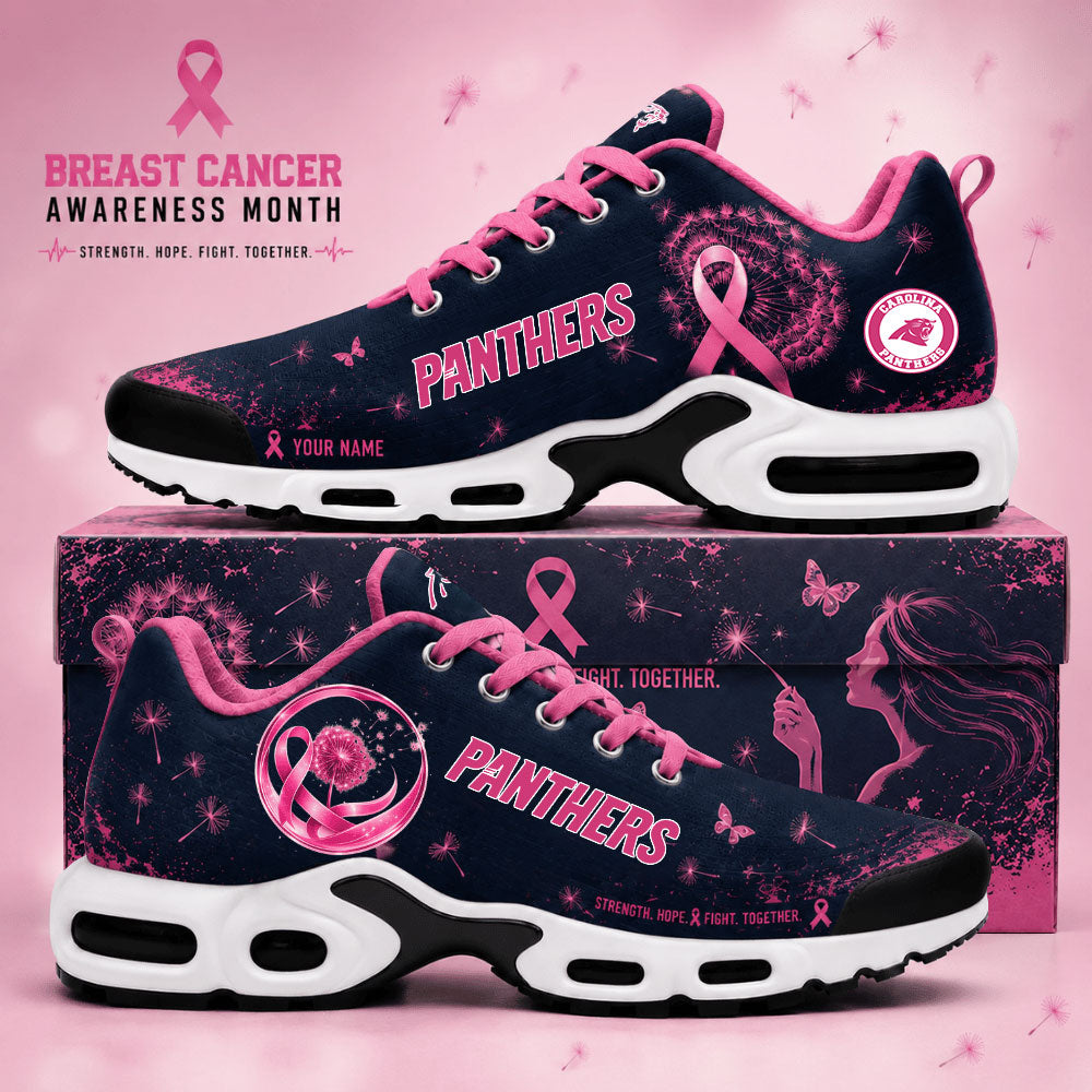 Limited Edition Carolina Panthers Breast Cancer Awareness x Dandelion of Hope Sneakers