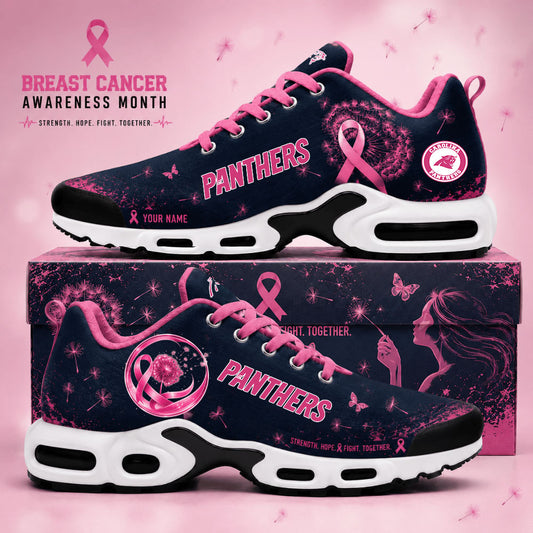 Limited Edition Carolina Panthers Breast Cancer Awareness x Dandelion of Hope Sneakers