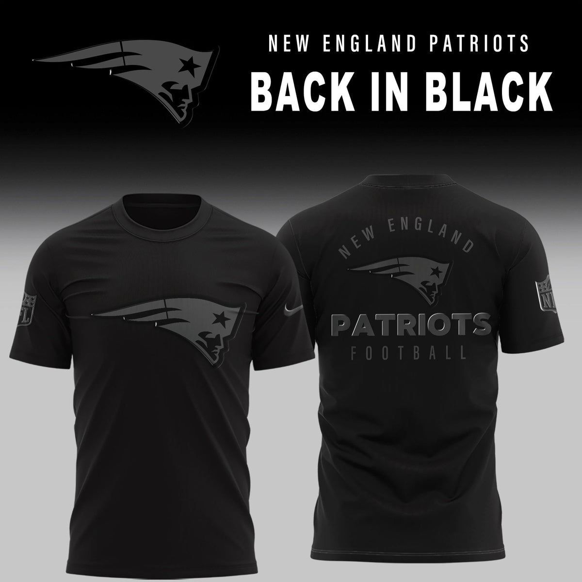 New England Patriots 2026 Back In Black Limited Edition Shirt