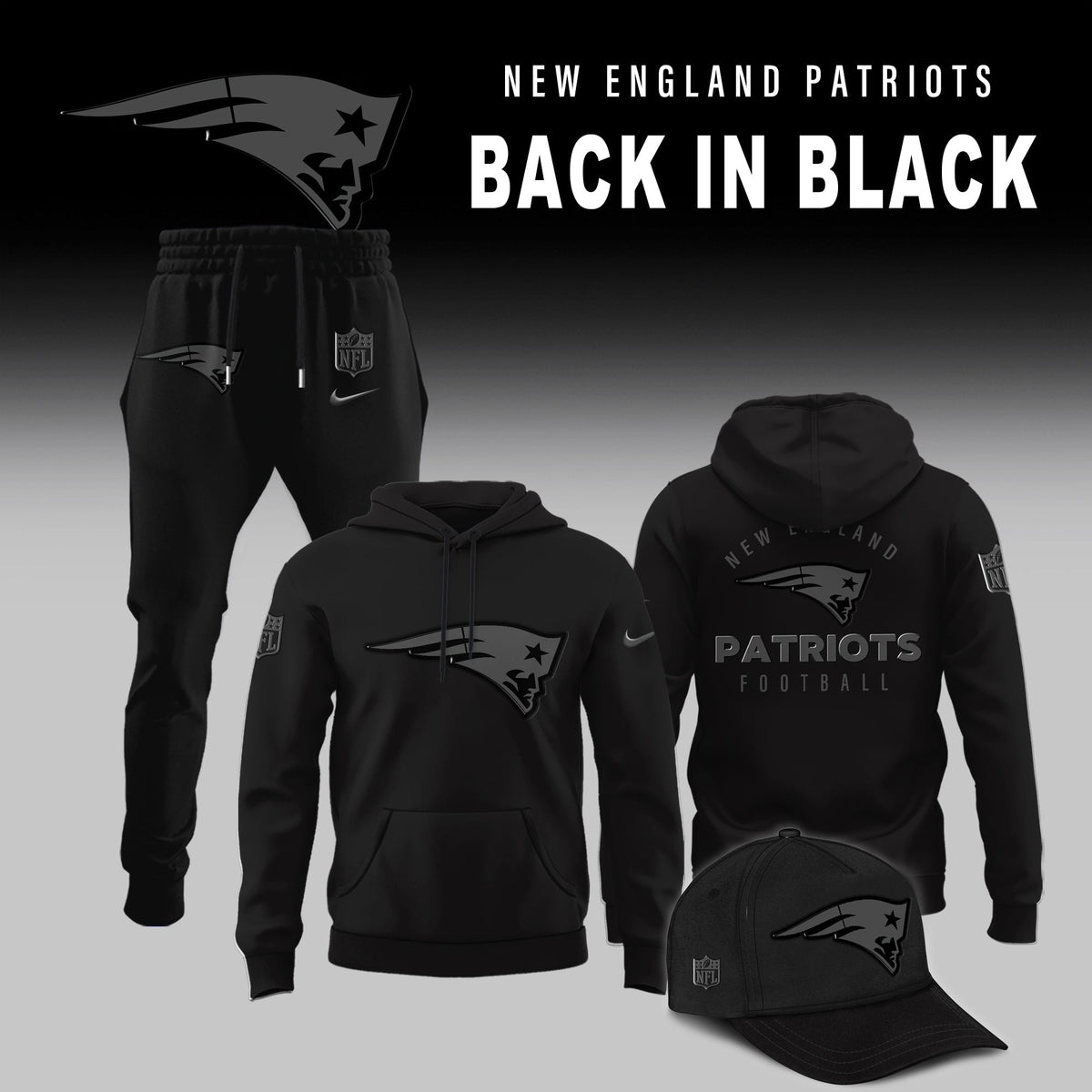 New England Patriots 2026 Back In Black Limited Edition Shirt