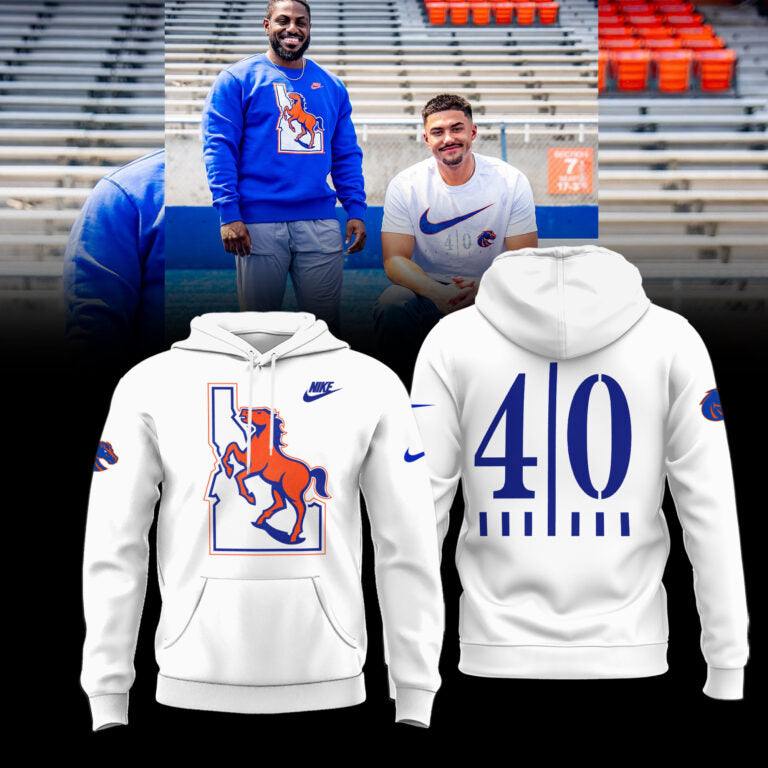 Limited Edition Boise State Broncos 40 Years of Blue Turf Shirt