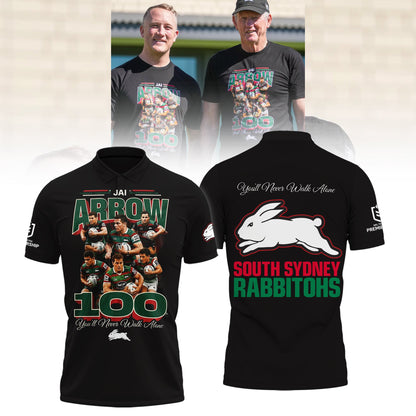 South Sydney Rabbitohs - Jai Arrow 100th Rabbitohs game - You'll Never Walk Alone Polo