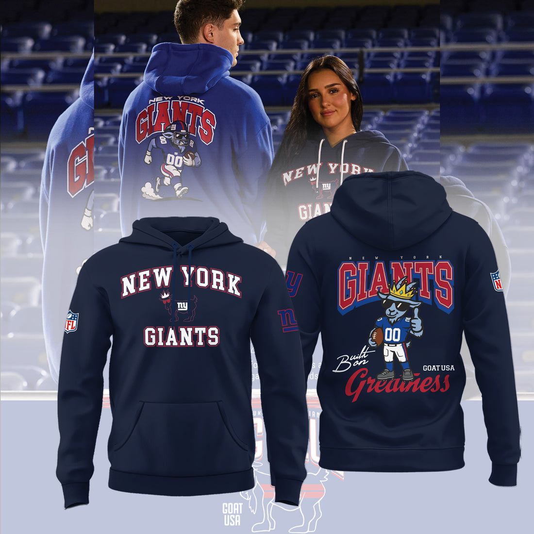 Limited Edition NY Giants x GOAT USA 2026 Hoodie