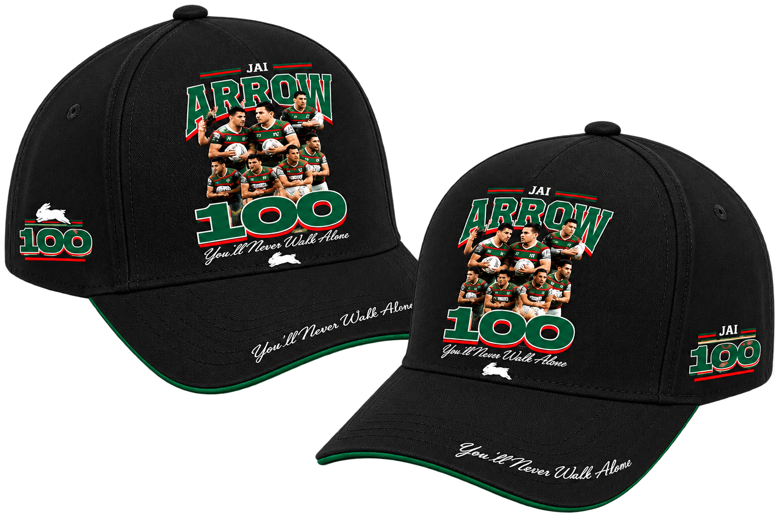 South Sydney Rabbitohs - Jai Arrow 100th Rabbitohs game - You'll Never Walk Alone Polo