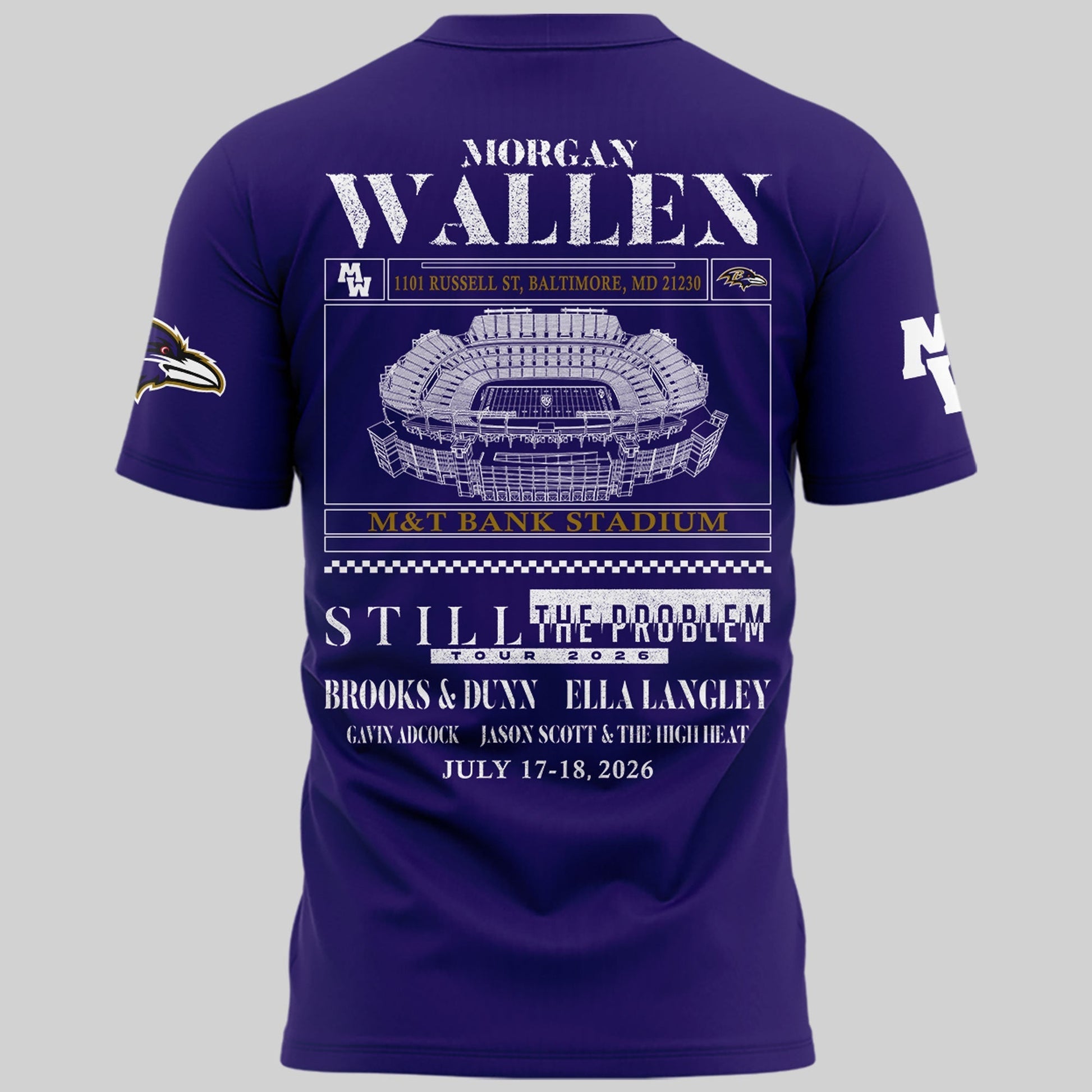 Special New Edition Baltimore Ravens x MW  Tshirt 2026