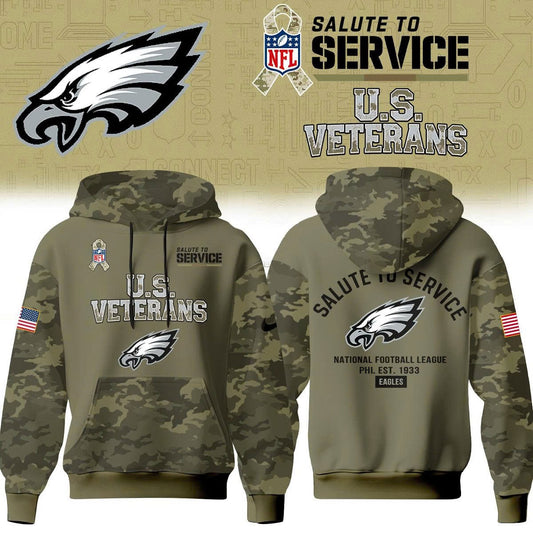 Philadelphia Eagles Salute To Service 2026 – Hoodie