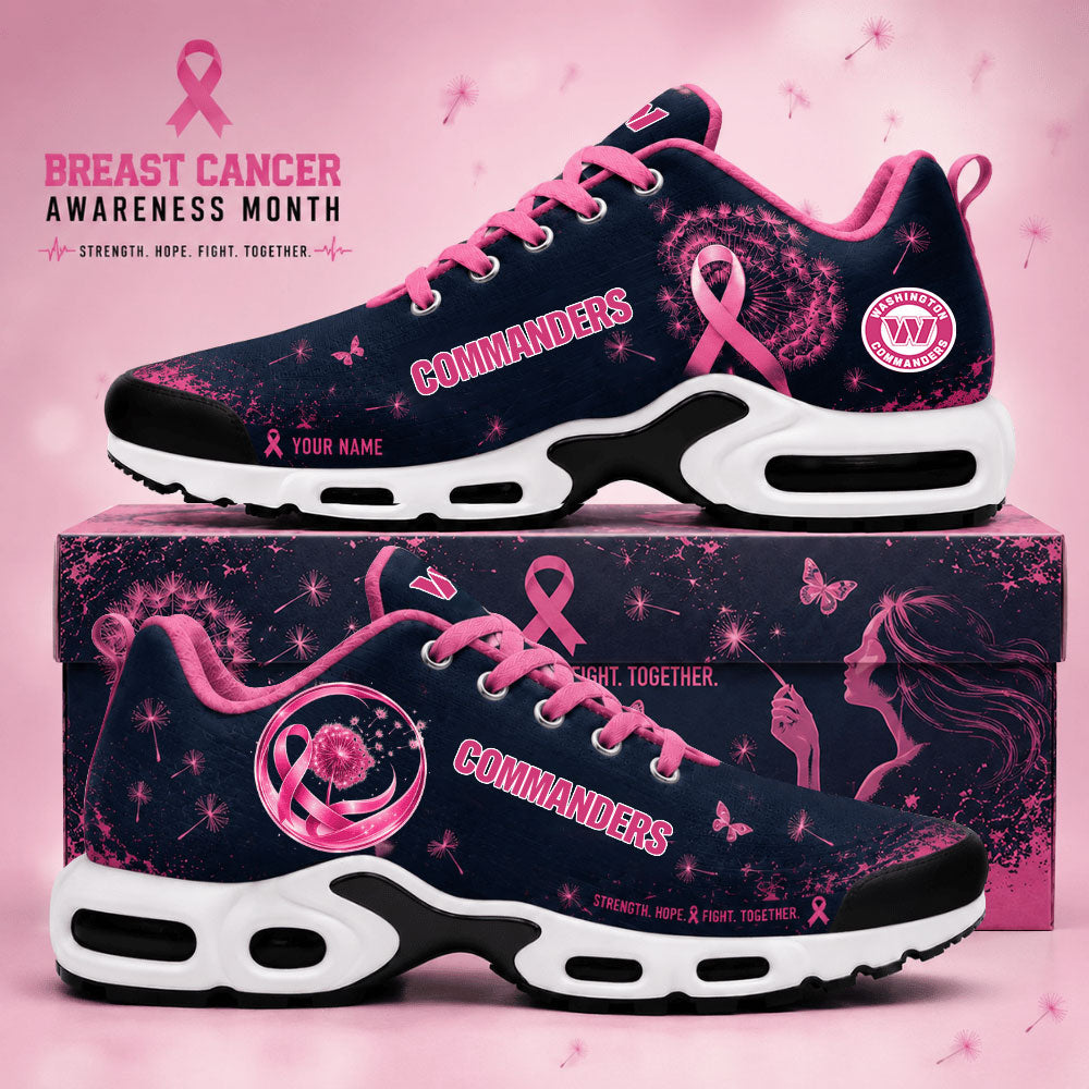 Limited Edition Washington Commanders Breast Cancer Awareness x Dandelion of Hope Sneakers