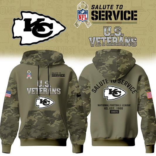 Kansas City Chiefs Salute To Service 2026 – Hoodie