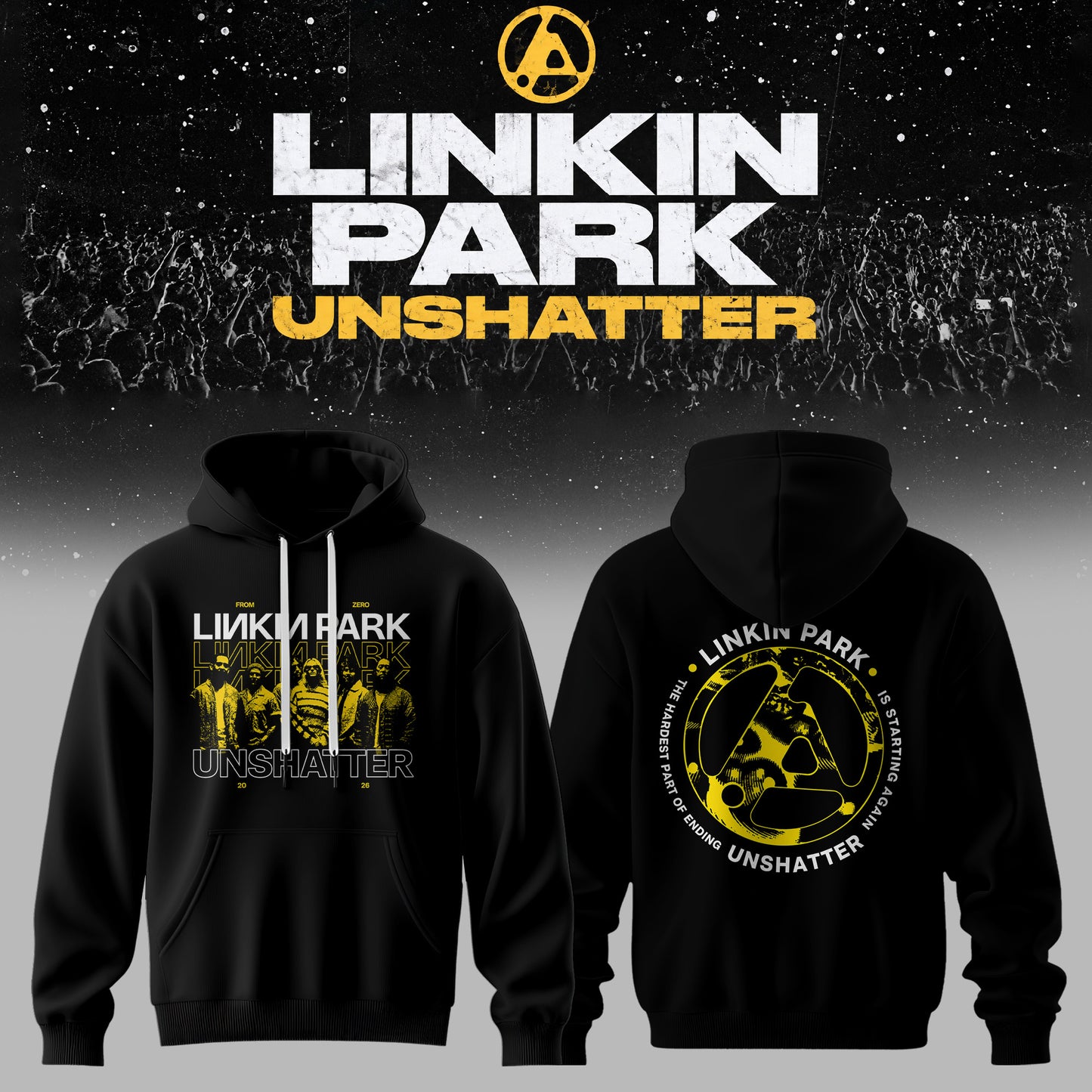 Lnk Prk Unshatter 3D All-Over Print Hoodie V6