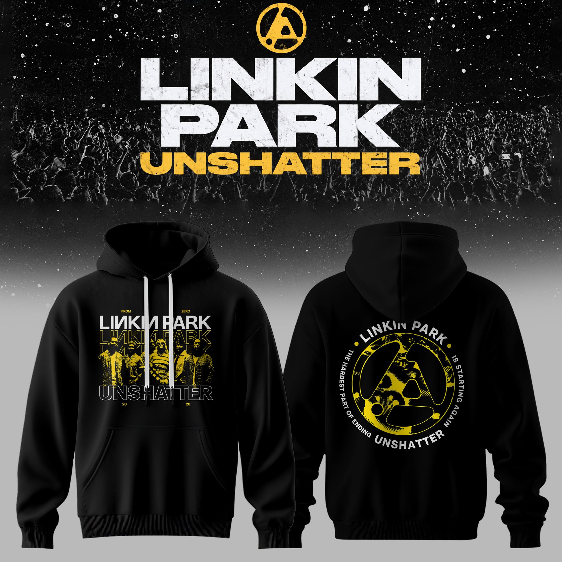 Lnk Prk Unshatter 3D All-Over Print Hoodie V6