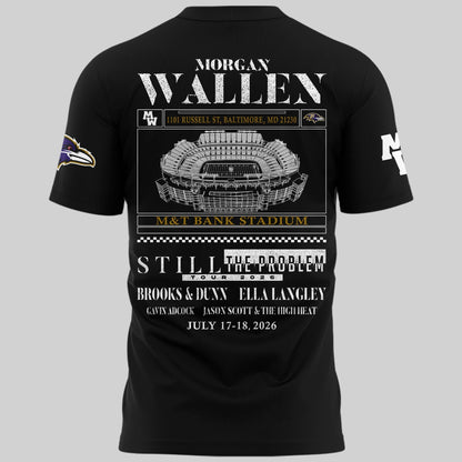 Special New Edition Baltimore Ravens x MW  Black Tshirt 2026