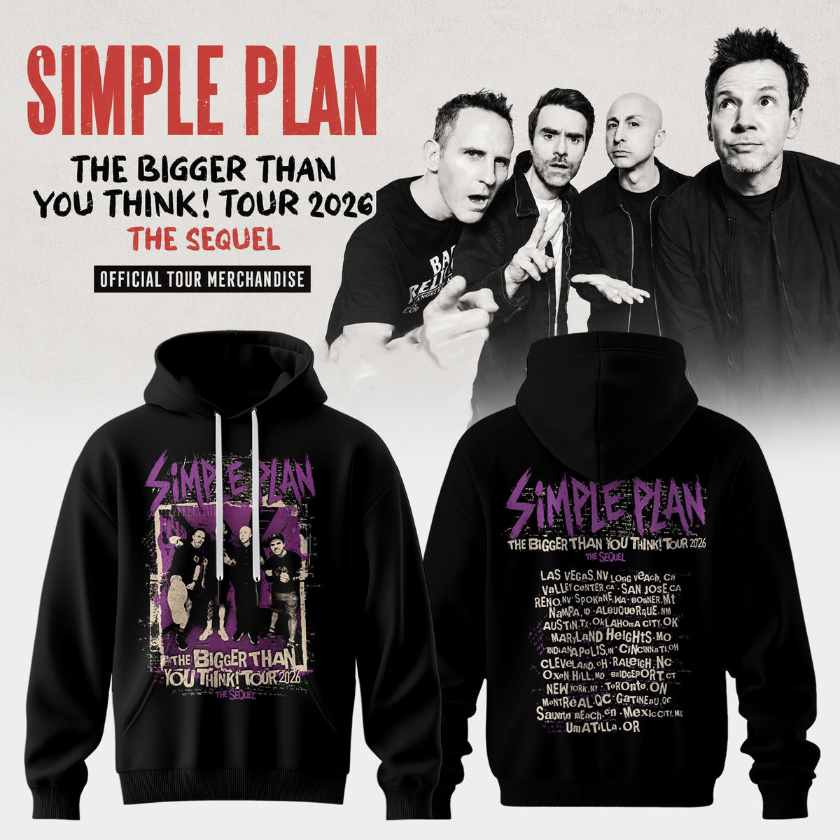 The Bigger Than You Think Tour 2026 Classic 3D Graphic Tee – Pop Punk Rock