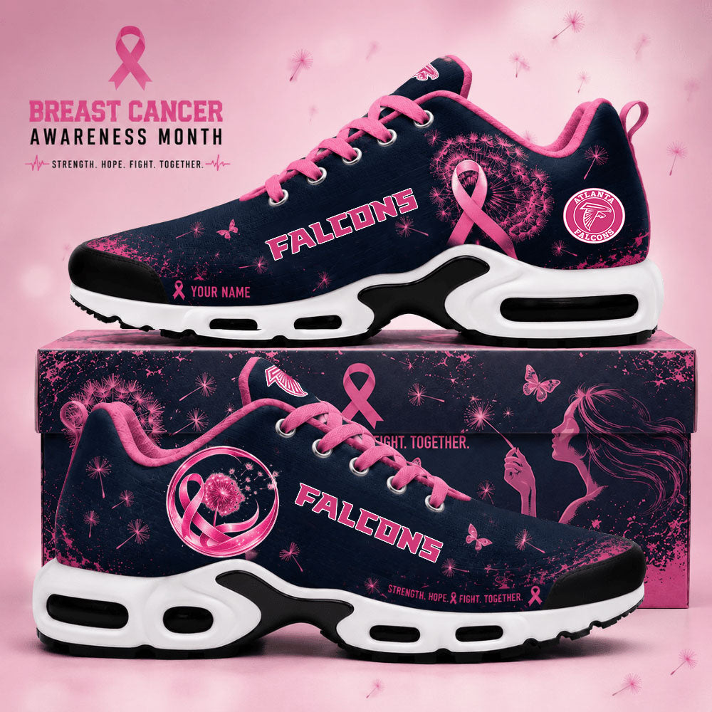 Limited Edition Atlanta Falcons Breast Cancer Awareness x Dandelion of Hope Sneakers