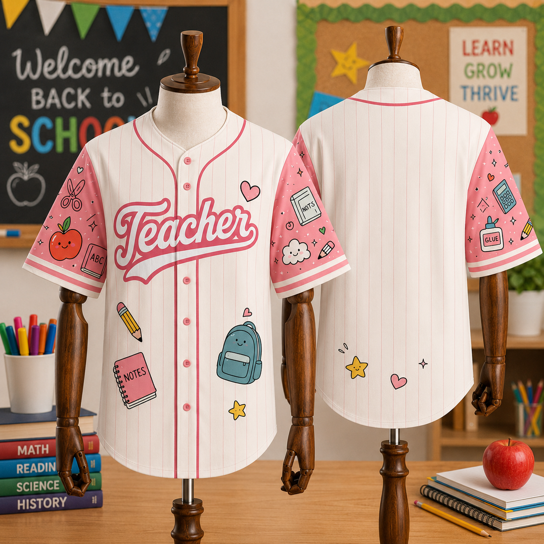Teacher Baseball Jersey, Back-to-school 2026
