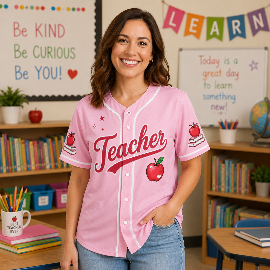 Teacher Baseball Jersey, Back-to-school 2026