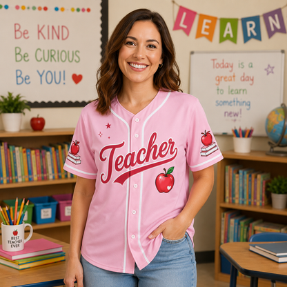 Teacher Baseball Jersey, Back-to-school 2026