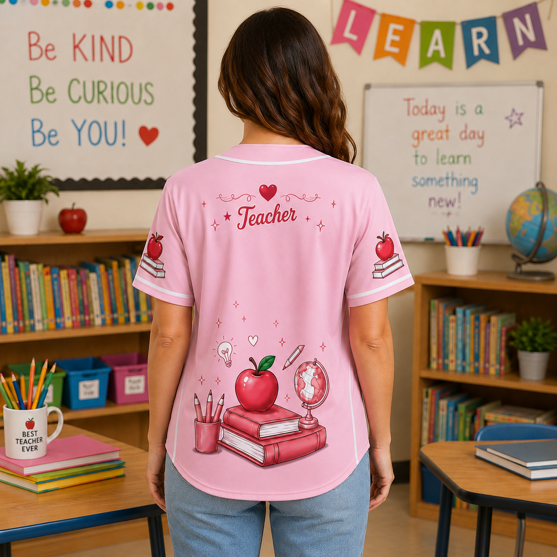 Teacher Baseball Jersey, Back-to-school 2026