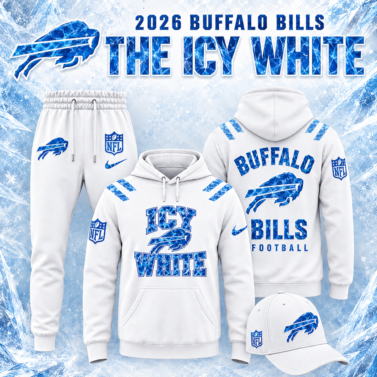 2026 Buffalo Bills - The Icy White Limited Edition Hoodie