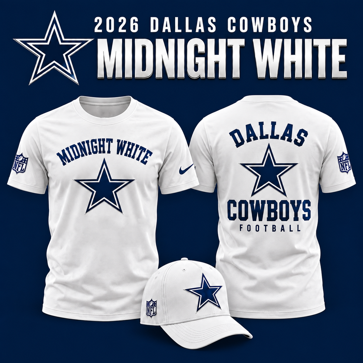 2026 Dallas Cowboys - Midnight White Limited Edition