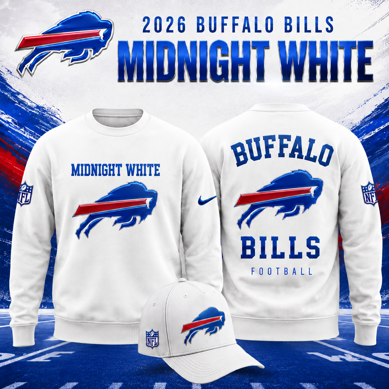 2026 Buffalo Bills - Midnight White Limited Edition