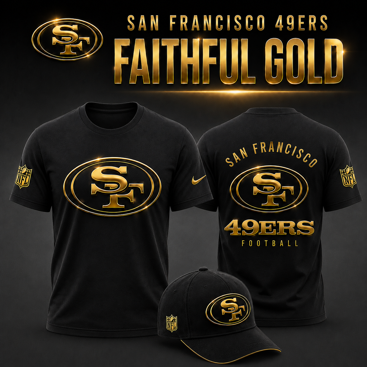 SF 49ERS - Faithful Gold 2026 Limited Edition Tshirt