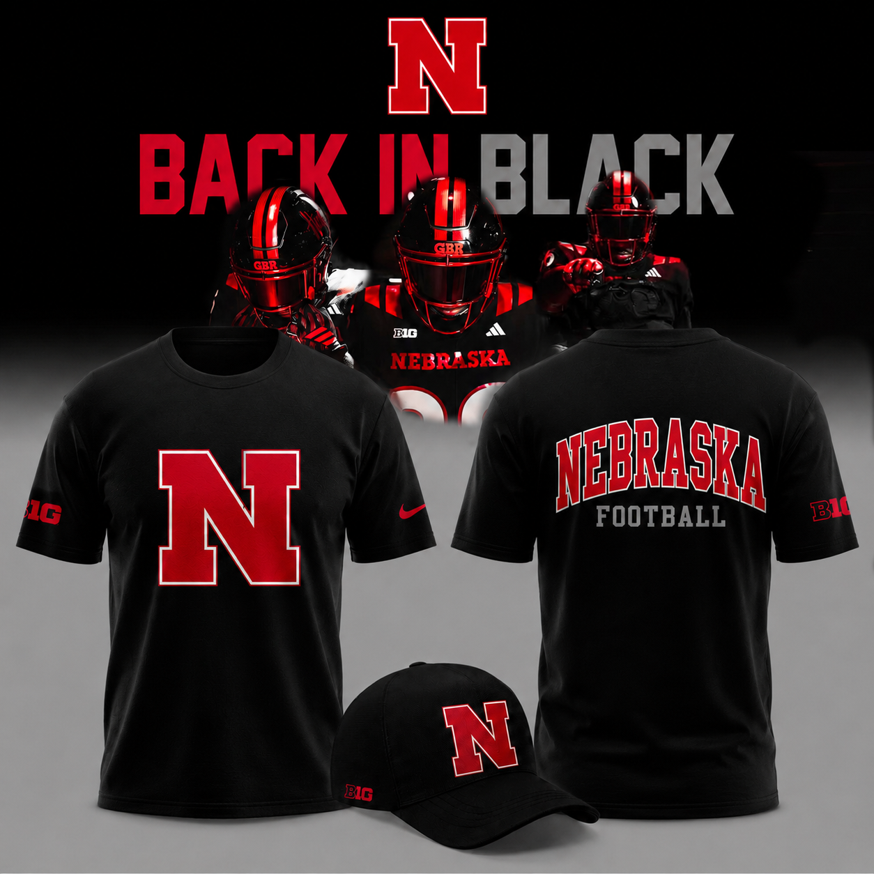 2026 Nebraska Football - Back in Black Limited Edition