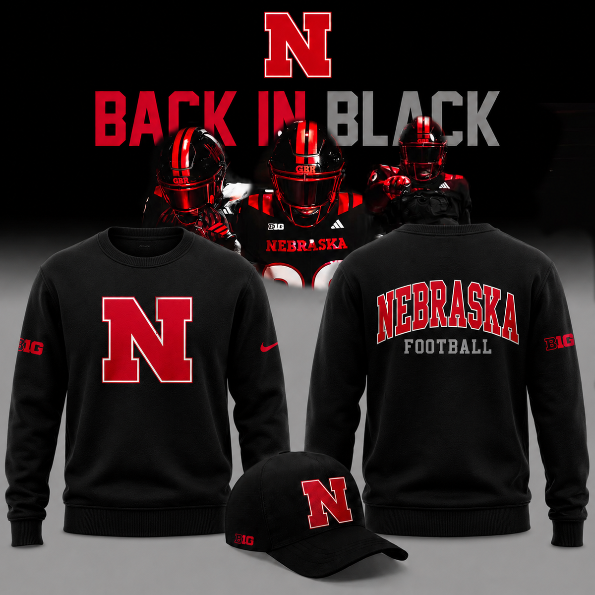 2026 Nebraska Football - Back in Black Limited Edition