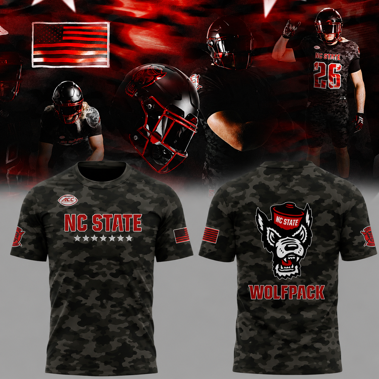 Special 2026 Wolfpack Warriors NC State Football Tshirt