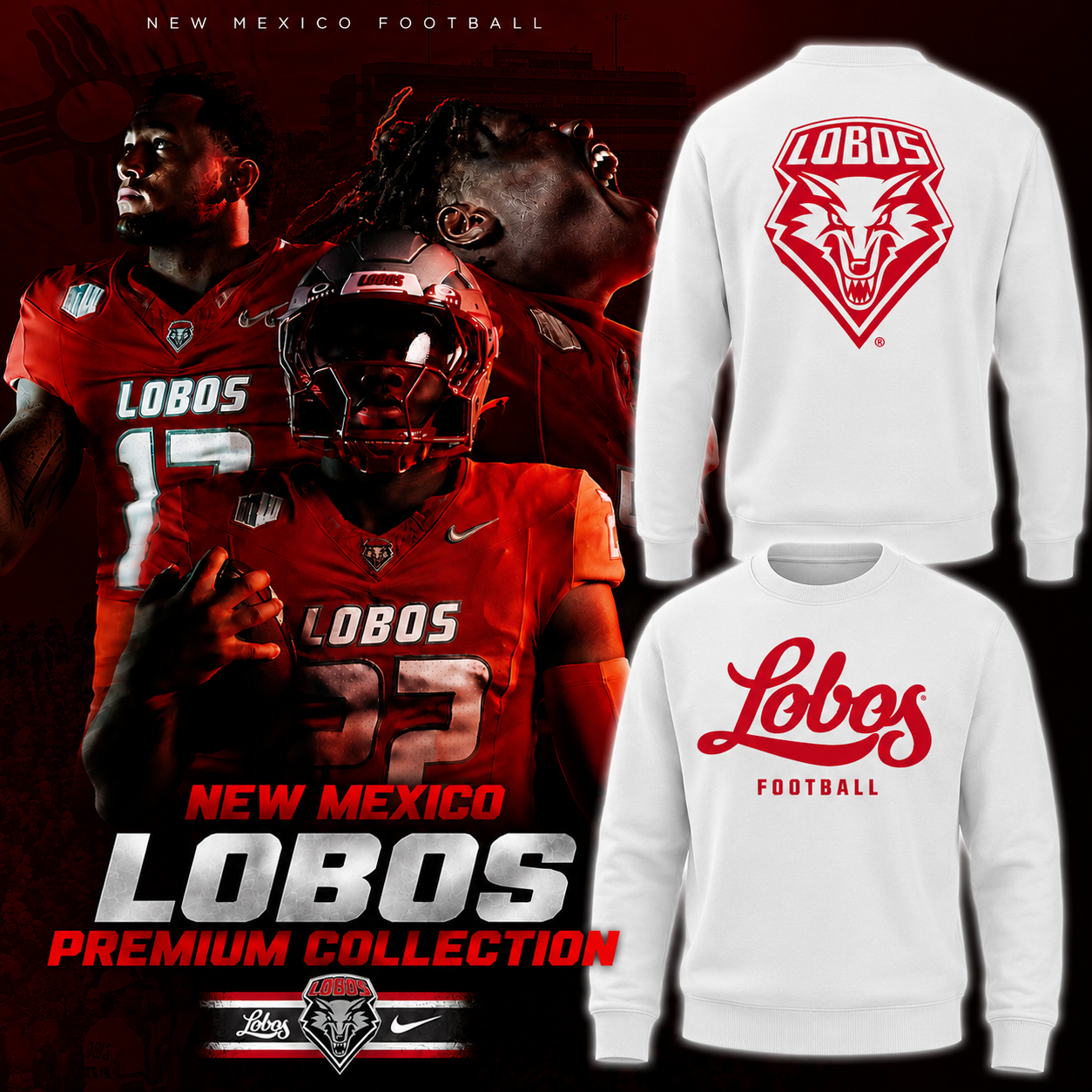 New Mexico Lobos Premium Collection 2026 - Sweater