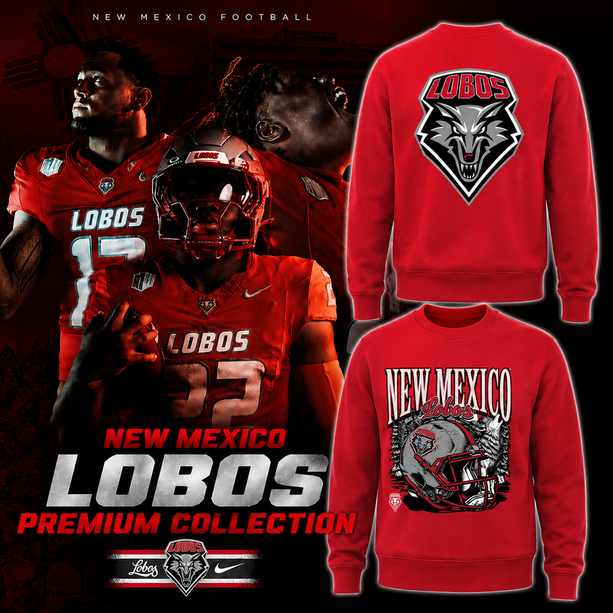 New Mexico Lobos Premium Collection 2026 - Sweater