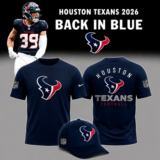Limited Edition Houston Texans 2026 - Back In Blue T-Shirt