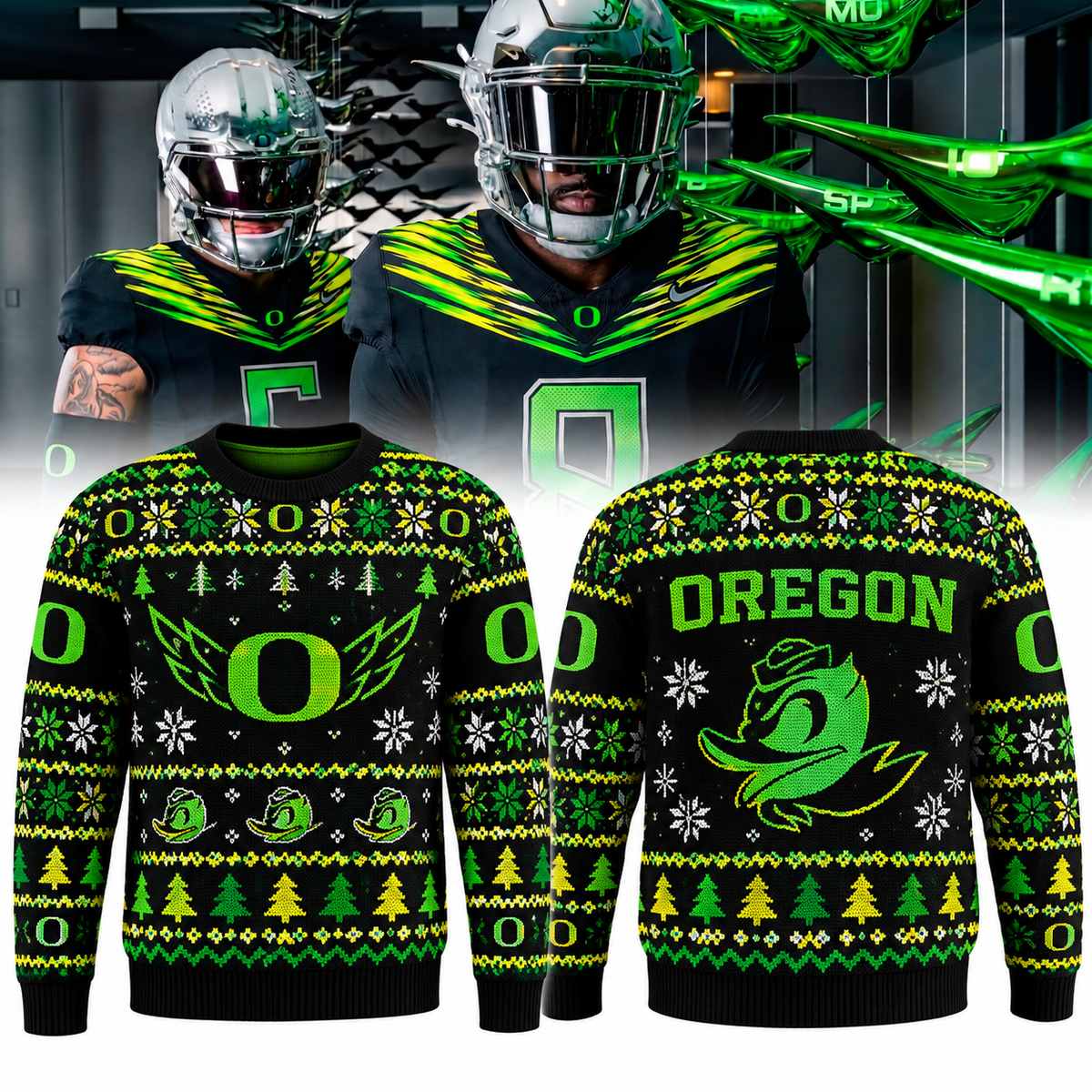 Go Ducks - New Uniform Honors Origin Of Speed 2026 Limited Edition Ugly Sweater