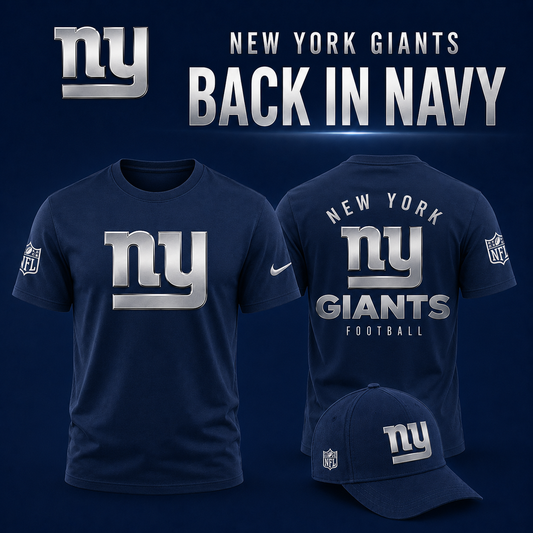 NY Giants - Back In Navy 2026 Limited Edition Tshirt