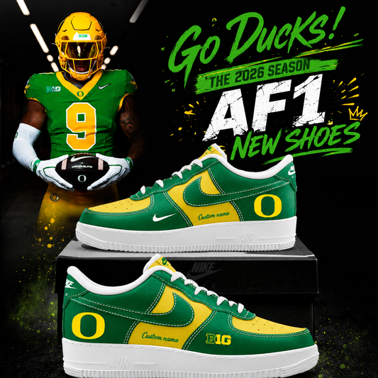 Oregon Ducks - AF1 New Shoes