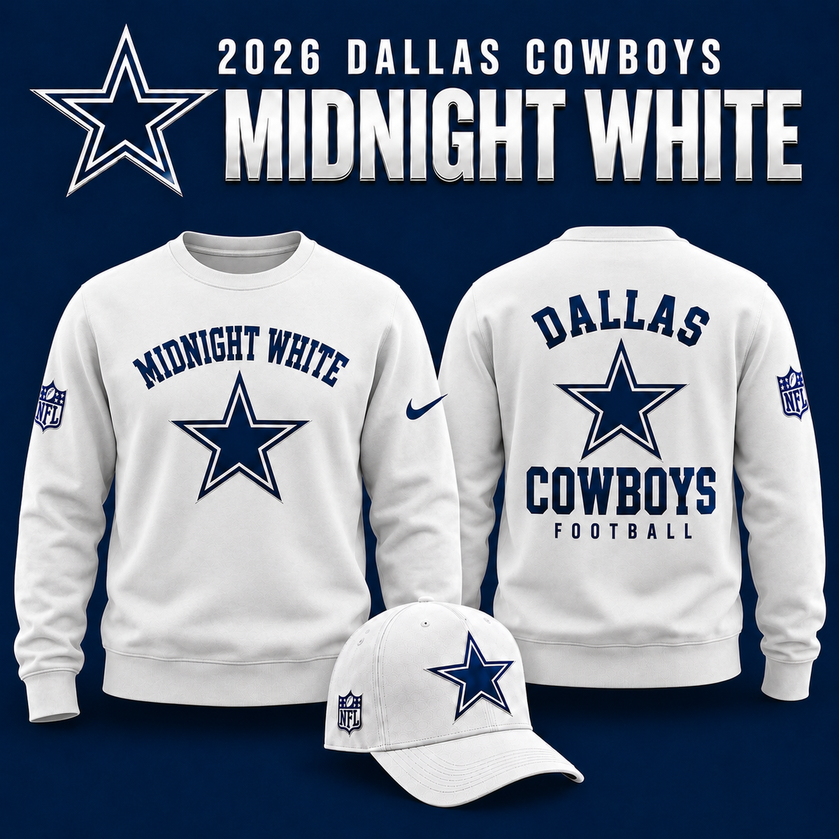 2026 Dallas Cowboys - Midnight White Limited Edition