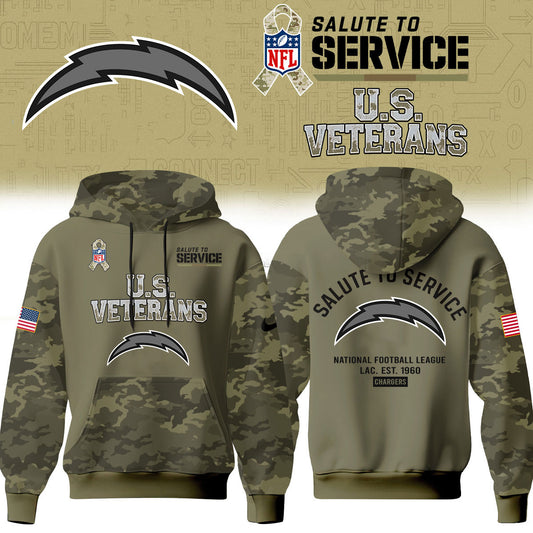 Los Angeles Chargers Salute To Service 2026 – Hoodie