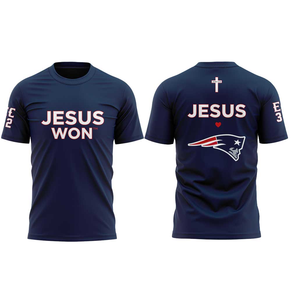 NE Patriots - Jesus Won T-Shirt