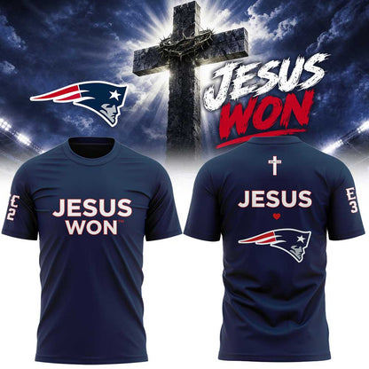 NE Patriots - Jesus Won T-Shirt