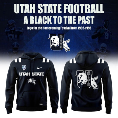 Utah State Football 𝔸 𝔹𝕃𝔸𝕊𝕋 𝕋𝕆 𝕋ℍ𝔼 ℙ𝔸𝕊𝕋 Hoodie V2