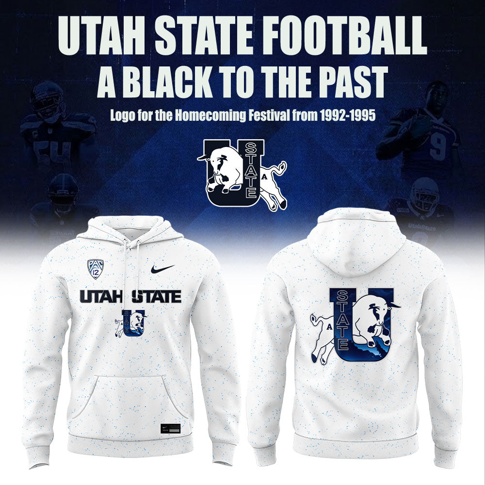 Utah State Football 𝔸 𝔹𝕃𝔸𝕊𝕋 𝕋𝕆 𝕋ℍ𝔼 ℙ𝔸𝕊𝕋 Hoodie