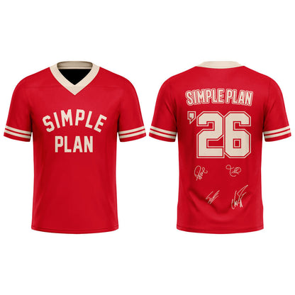 Simple Plan It’s time!! The sequel to our “Bigger Than You Think!” Tour 2026 Football Jersey