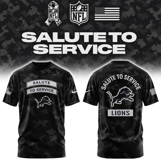 Limited Edition Detroit Lions Salute To Service “Made With Purpose” T-shirt