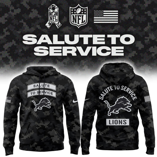 Limited Edition Detroit Lions Salute To Service “Made With Purpose” Hoodie