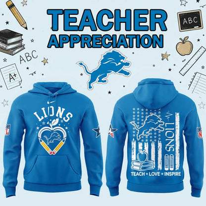 .                                                   D Lions Teacher Appreciation 2026 Hoodie